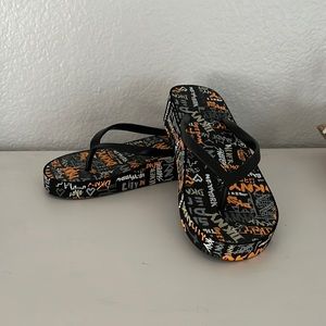 Jordan Graffiti Platform Flip Flops